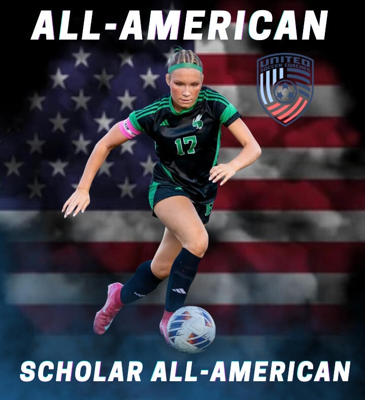 Vanessa Zufall: Scholar All-American/ Soccer All-American Vanessa Zufall dribbling the ball
